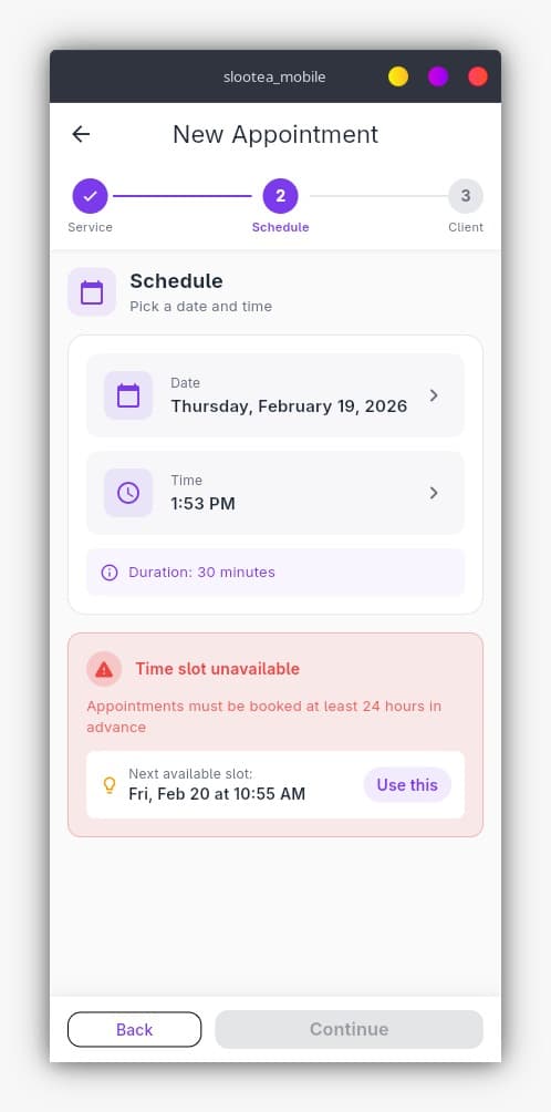 Mobile App Screenshots